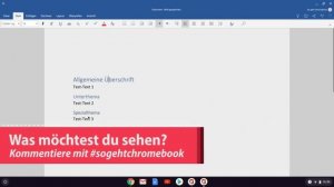 Word auf Chromebook: Genauso KATASTROPHAL wie Excel und warum Google Docs viel besser ist | Deutsch