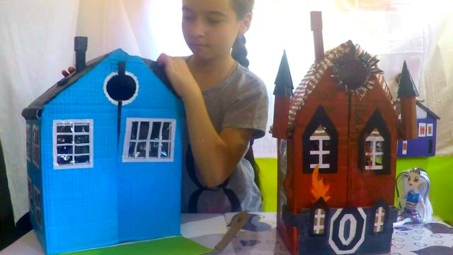 ??DIY!! Видео для детей КУКОЛЬНЫЙ ДОМИК# СВОИМИ РУКАМИ# ИЗ КАРТОННОЙ КОРОБКИ#картона