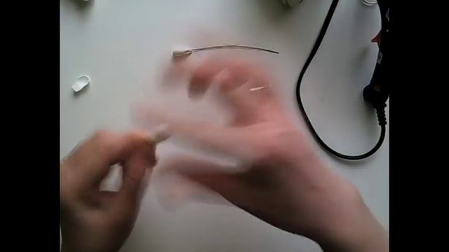 Заколка с мелкими цветами из фоамирана