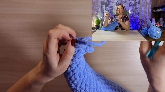 Подушка-дельфин из ALIZE PUFFY смотреть онлайн