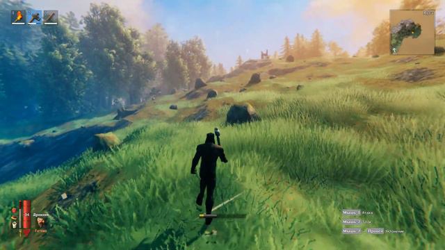 VALHEIM- Первый взгляд , строю дом геймплей VALHEIM #1 ,покаряю мир Valheim #Valheim #Pe4enka