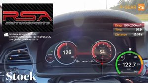 BMW F10 520i | Stock vs Stage1 | 100 - 200 km/h Acceleration Test | Rsa Motorsports Tune