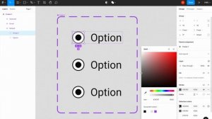Create radio button in Figma