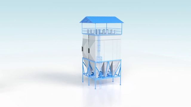 3D визуализация электрофильтра для ТЭЦ