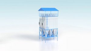 3D визуализация электрофильтра для ТЭЦ