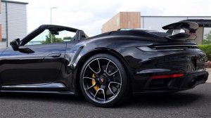 2023 Porsche 911 (992) Turbo S Cabriolet - Jet Black Metallic - Walkaround (4K)