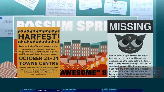 Welcome to Possum Springs. Population: Waning. (Nik and Erik play Night in the Woods) смотреть онлайн