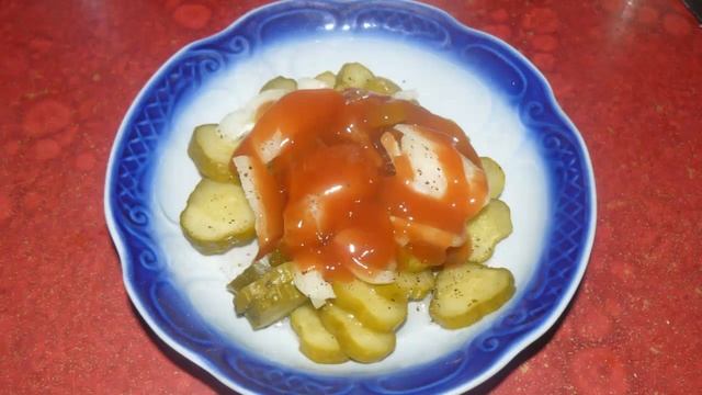 Рецепты салатов с фото. #Салат из маринованных огурцов. смотреть онлайн