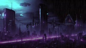 City of Prometheus - Relaxing cyberpunk chillwave soundscape, sleep, study and meditation