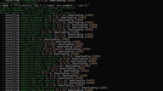 How to install and run IronPHP Framework on Windows by Composer