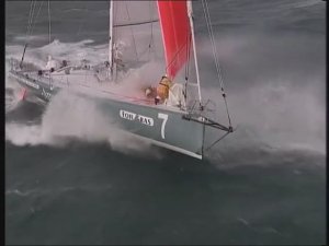 Плавание в свежую и штормовую погоду - Яхта на океанской волне