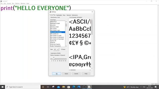 How to change font size in IDLE python смотреть онлайн