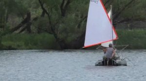 лодка пвх  парус тест