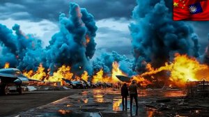 КИТАЙ УНИЧТОЖИЛ АЭРОДРОМ НА ТАЙВАНЕ РАКЕТНЫМ УДАРОМ! КИТАЙСКИЕ ИСТРЕБИТЕЛИ АТАКУЮТ ТАЙВАНЬ