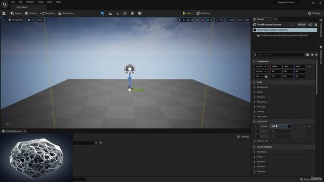 9 Постобработка в Unreal Engine (Post Process Volume)