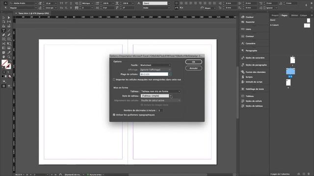 Indesign CC : Importer un tableau Excel смотреть онлайн
