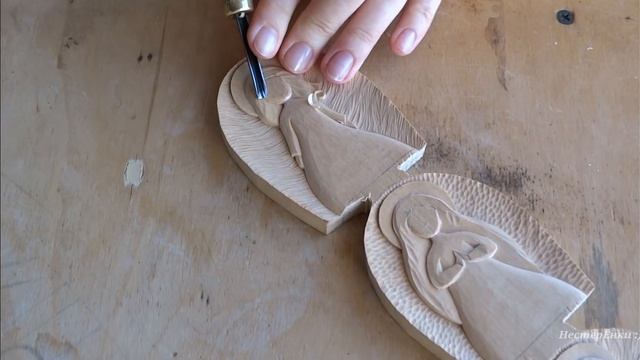 Ангелочки - резьба по дереву, мастер-класс от Маришки :) смотреть онлайн