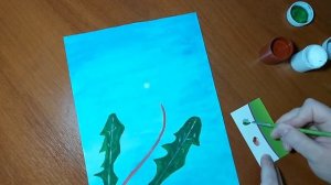 Как нарисовать одуванчики просто и легко.