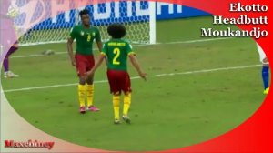 Alex Song Red Card Cameroom Player Frighting Cameroon 0-4 Croatia 