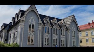 Лулео сегодня 400 лет! Прогулка по городу. (Luleå 400 år) Sweden.