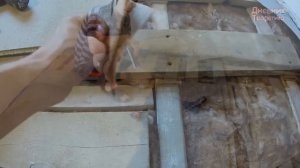 Монтаж тихого чернового пола по деревянным балкам [№36]