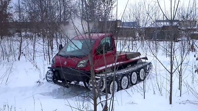Вездеход Тандем Трак. Crawler all-terrain vehicle Tandem Truck. Snow! смотреть онлайн