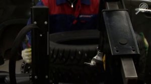 Монтаж шины на диск