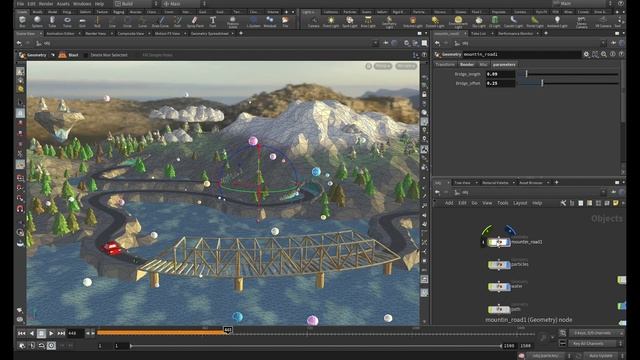 Мой первый 3d проект в Houdini/ Что такое процедурное моделирование/ смотреть онлайн