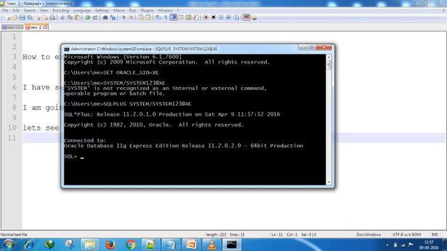 Oracle SQL Tutorial : Oracle DBA How to execute sql script using sqlplus command line смотреть онлайн