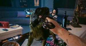 Игуана дома у Ви_Cyberpunk 2077