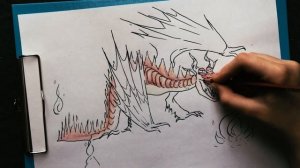 Как за 3 минуты нарисовать Кривоклыка | Hookfang из картины Как приручить Дракона