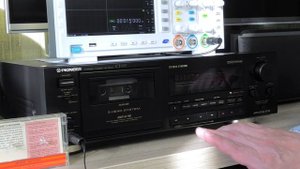 Тест на запись аудиокассеты TDK D90 1982 года