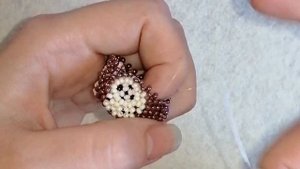 Owl. Part 3. Head. Toys from beads. Amigurumi toy.