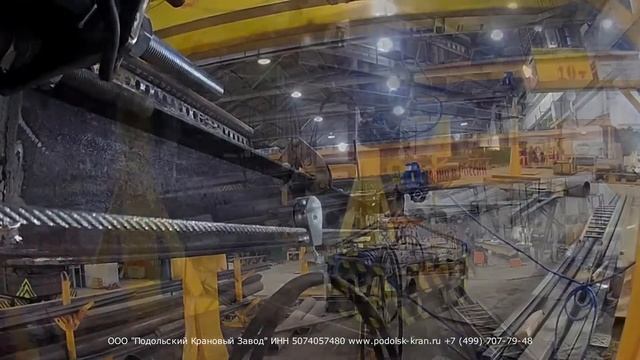 Производство мостового подвесного крана 0,5тн. смотреть онлайн