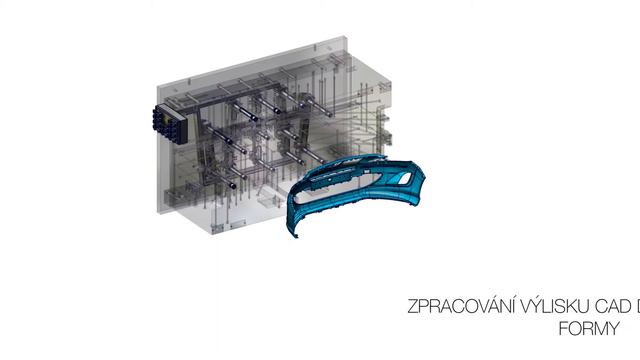 Návrh a CAD konstrukce vstřikovací formy - přední nárazník Peugeot 308 смотреть онлайн