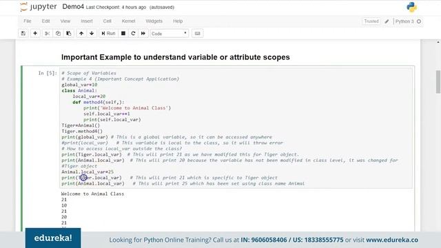 Python Constructors & Destructors  | Python Basics | Python Training | Edureka  Rewind