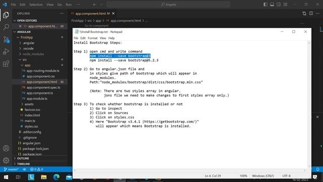 How to add Bootstrap to Angular App. Angular+ bootstrap