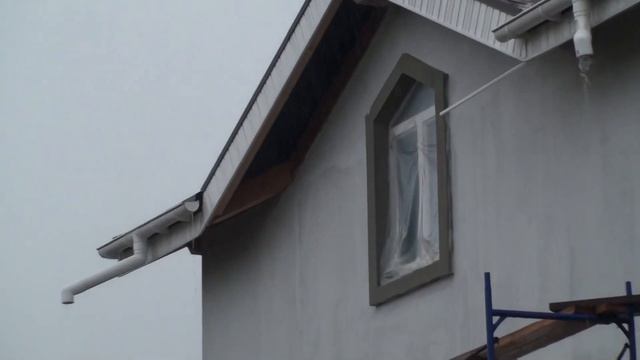 Каркасный дом, отделка фасадов под декоративную штукатурку Ceresit