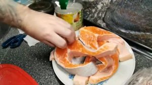 Разделка форели