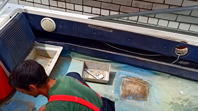 Тюнинг своими руками ФИНСКОЙ лодки стеклопластик!? 1часть