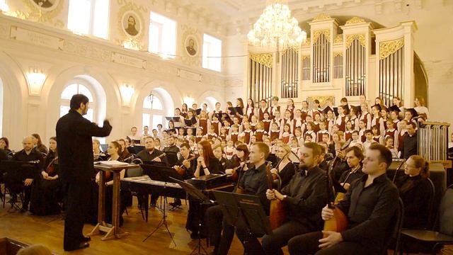 Свиридов, кантата "Снег идет". Исполняют - НРНО им. Кузнецова, хор "Камертон" Дворца им. Чкалова. смотреть онлайн