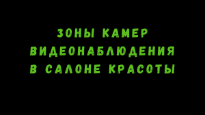 ВИДЕОНАБЛЮДЕНИЕ В САЛОНЕ КРАСОТЫ. ЗОНЫ куда поставить. Профессиональные видеокамеры.