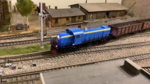 ТЭ1 от MODIMIO обмоторен и катается по макету. Цифра, свет, звук - все как у настоящей модели