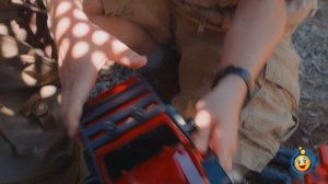 T-Rex Drone Face Off with Park Ranger Aaron, Life Size Dinosaurs & Surprise Toys, Fun Kids Video