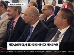 Александр Элинсон на встрече с Владимиром Путиным в рамках ПМЭФ | 2015