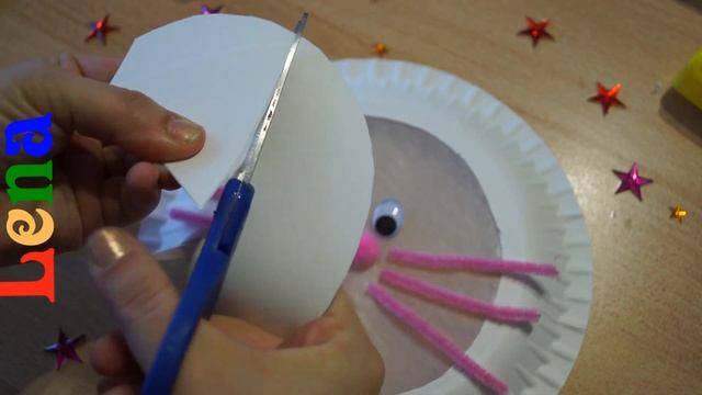 Katzen Laterne basteln ??? ???? ? How to make cat paper plate lantern ? фонарь из тарелок кошка смотреть онлайн