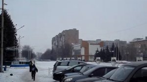 Дзержинск Донецкой обл. 05.02.14 центр города