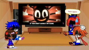 undertale react to cartoon cat run away/thank for 13 sob/gacha clob