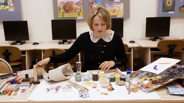Тема «Королева живопись». Всё о красках. смотреть онлайн