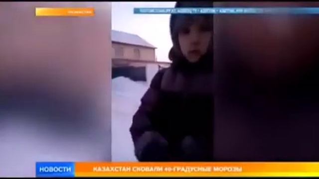 1. Астана! Зима 2018-2019! - 60*С! Животные, звери замерзают на ходу в лёд! УЖАС! смотреть онлайн